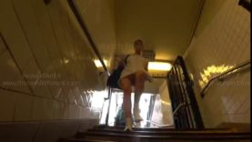 Girl in white skirt and high heels public voyeur porn darkside58 (1)