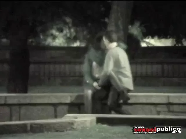 kissing and fucking voyeur in park