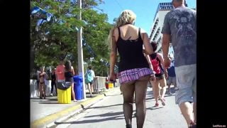 51 blonde short skirt