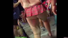 Watch 349 GA blak thong bikini voyeur at Voyeurex