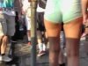 300 LIC palegreen booty shorts