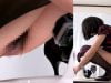 OJHI-126_08 Pantyhosed lady pooping in a make-shift toilet