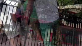 0038 dress white vtl asian candid public see thru thong oops