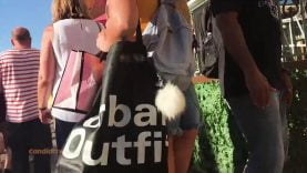 161 blonde booty shorts